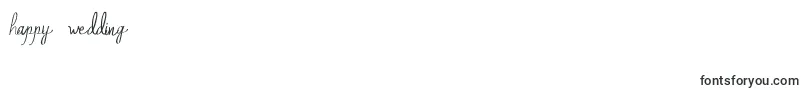 Police QalinHandwritting – polices de jour de mariage heureux